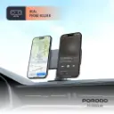 Porodo Vacuum & Adhesive Magnetic Car Mount - Black (8).webp