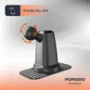 Porodo Vacuum & Adhesive Magnetic Car Mount - Black (5).webp