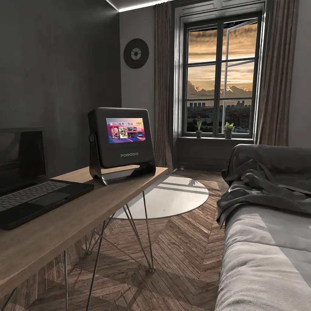 Porodo LifeStyle Optivis Smart HD Projector - Black3.webp
