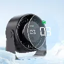Porodo Lifestyle Flura Mini Cooling Fan With Desktop & Wall Mount - Gray2.webp