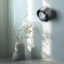 Porodo Lifestyle Flura Mini Cooling Fan With Desktop & Wall Mount - Gray3.webp