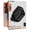 Porodo Nexora 65W 3-Port Wall Charger with LCD Display - Black1.webp