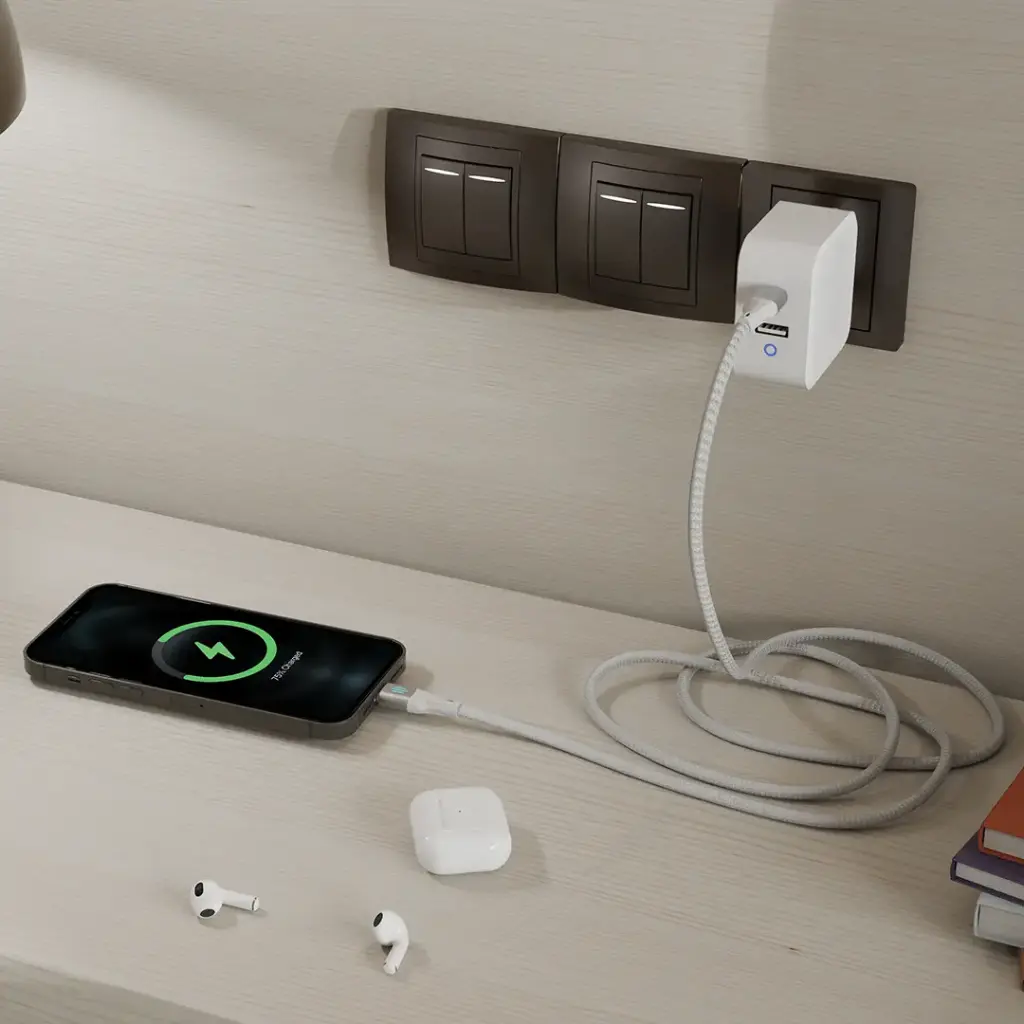 Porodo USB-C To Lightning Charging &  Data Cable PD 27W sl1.webp