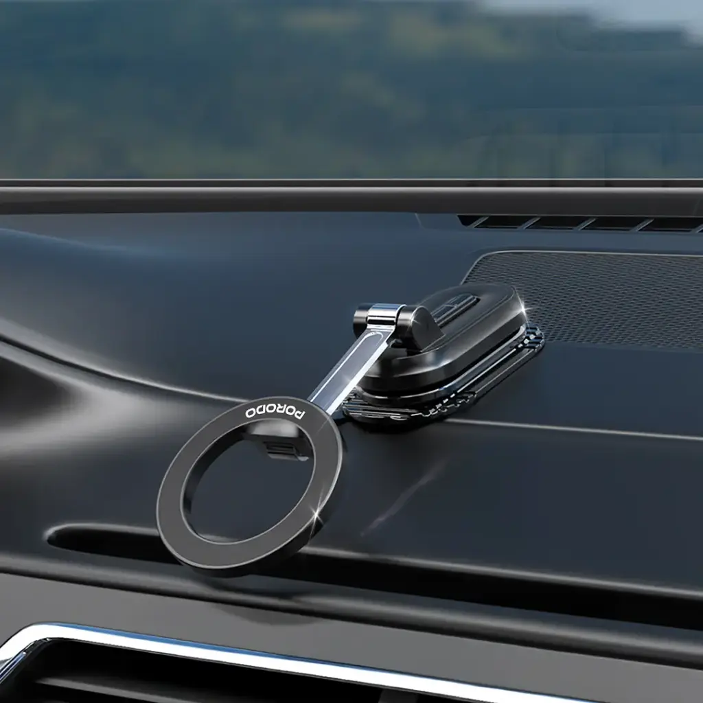 Porodo GripFold MagSafe Rotatable Car Mount 360° Full Rotation3.webp