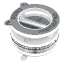 Porodo Multi-Surface Vacuum Suction Mount - White2.webp