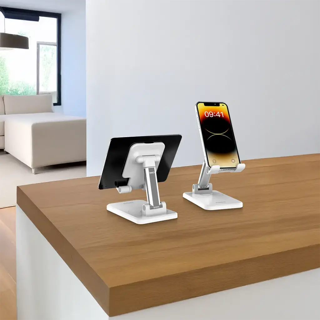Porodo Desktop Phone & Tablet Stand with Adjustable Telescopic Rod WH5.webp