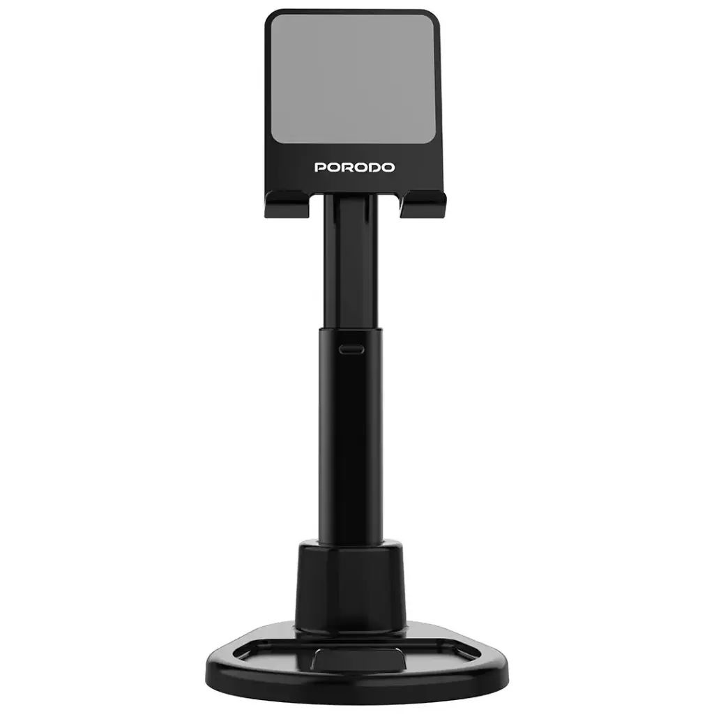 Porodo Multi-Angle Dock Phone & Tablet Stand with Adjustable Telescopic Rod - Black5.webp
