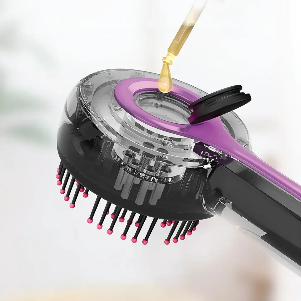 Porodo Lifestyle Red Light Therapy Scalp Massage Comb - Black4.webp