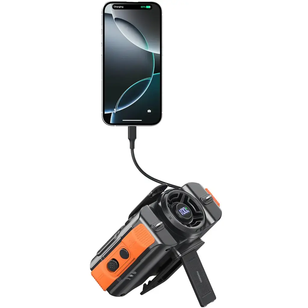Porodo Lifestyle 800mAh Bluetooth Waist Fan - Black3.webp