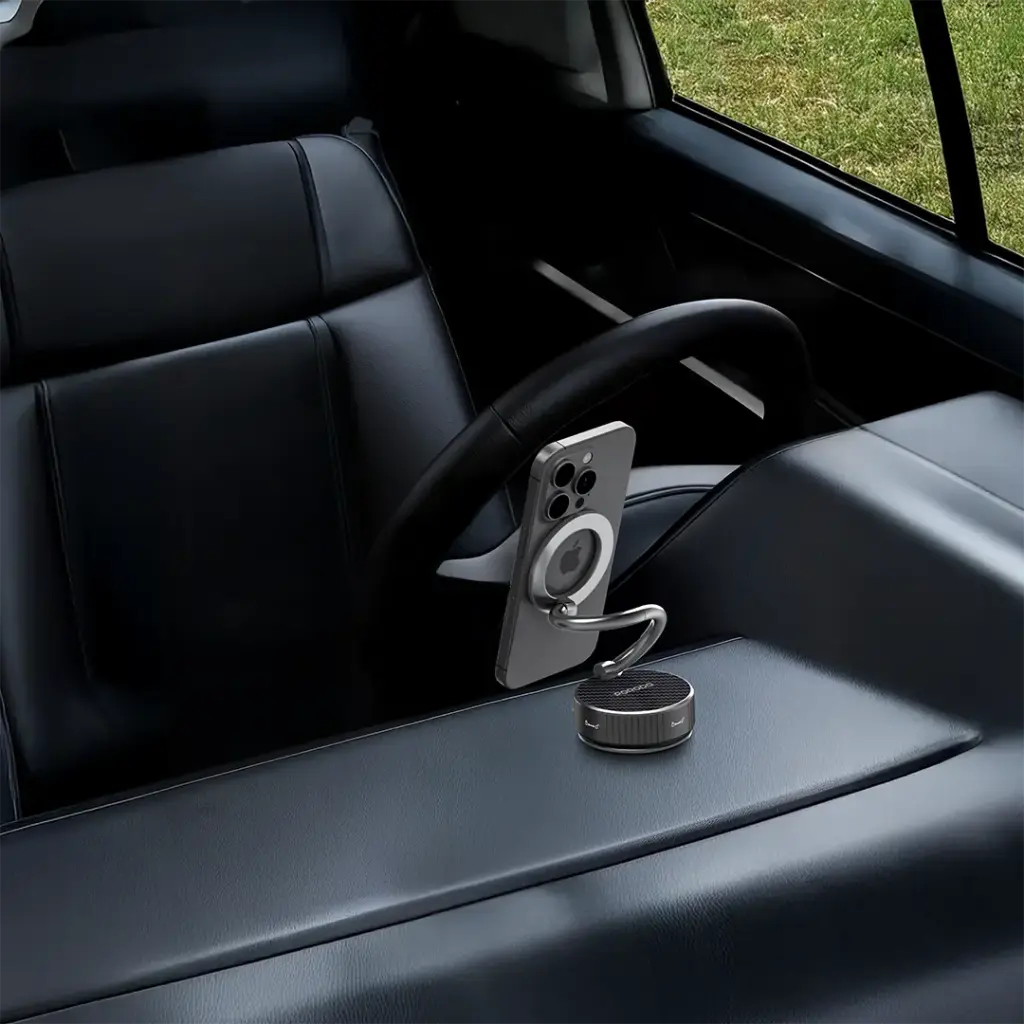 Porodo MagCurve Suction Phone Mount - Black3.webp