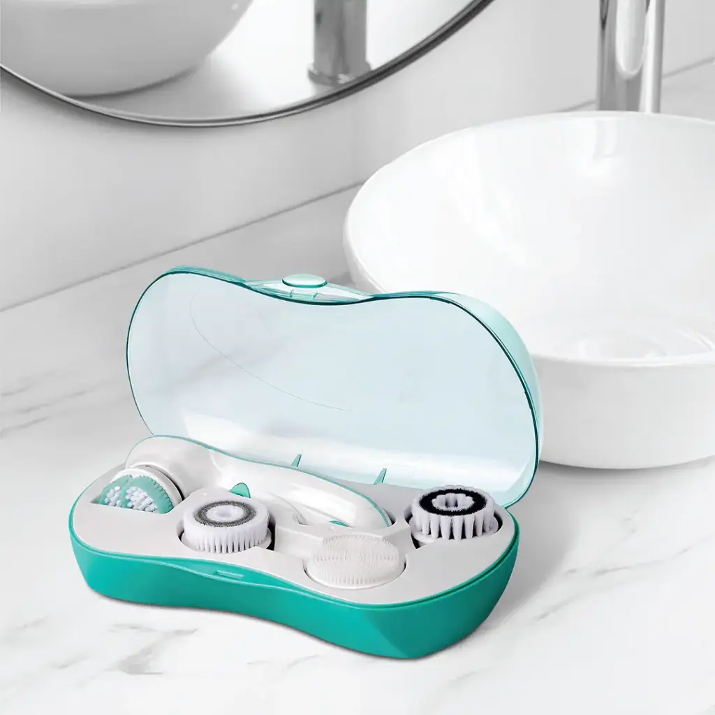 Porodo Lifestyle 4 in 1 Facial Cleansing Brush - White9.webp