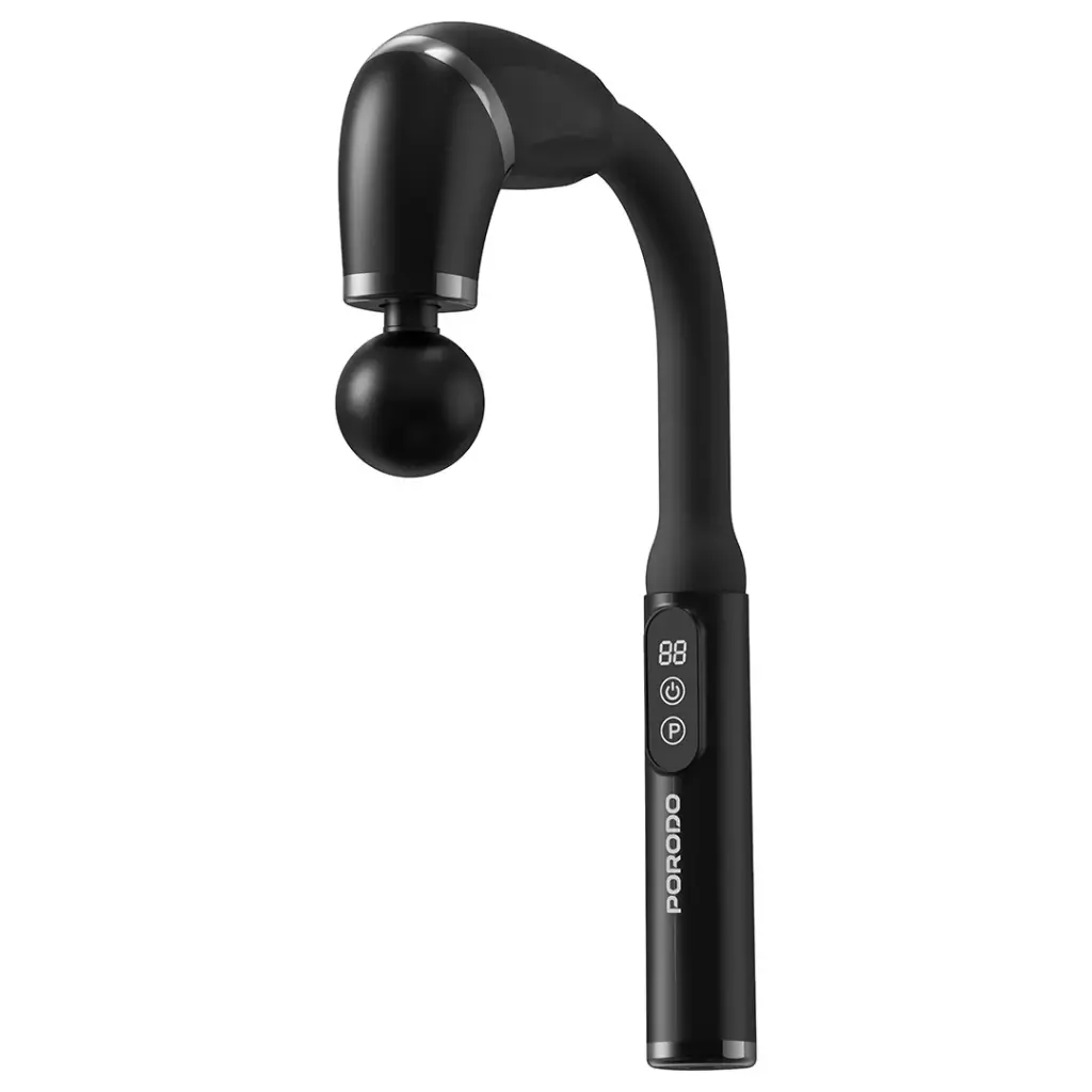 Porodo Lifestyle U-Shaped Handle 4-Head Deep Massager - Black2.webp