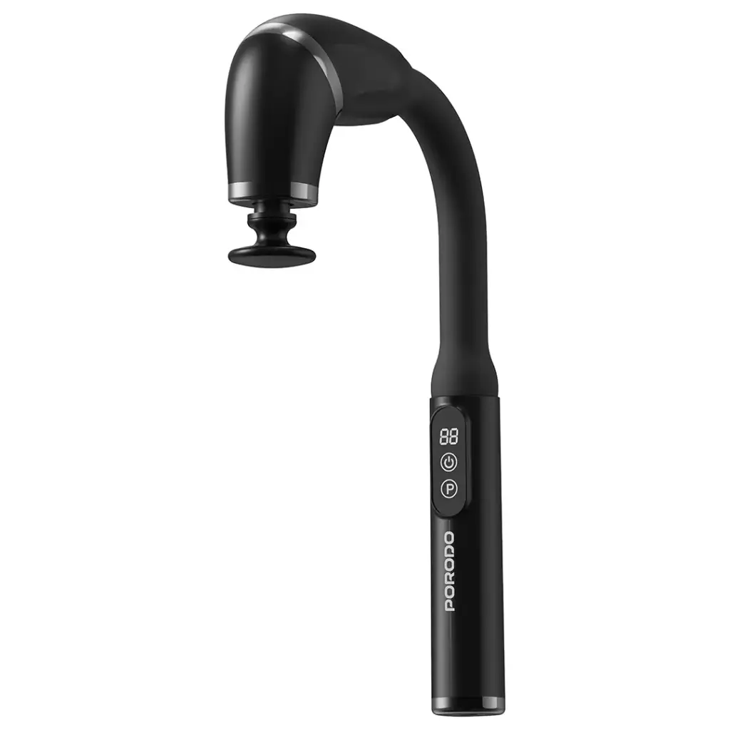 Porodo Lifestyle U-Shaped Handle 4-Head Deep Massager - Black6.webp