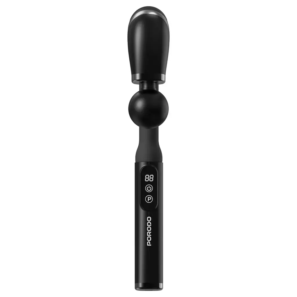 Porodo Lifestyle U-Shaped Handle 4-Head Deep Massager - Black.webp