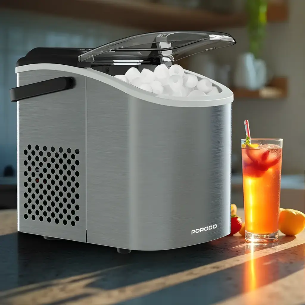 Porodo Lifestyle Instant Bullet Ice Maker - Silver3.webp