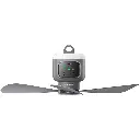 Porodo Lifestyle Camping Rechargeable Ceiling Fan - Gray.webp