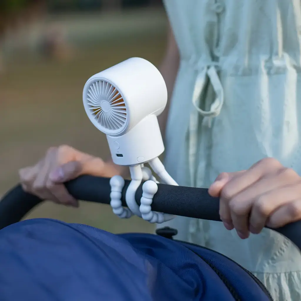 Porodo Lifestyle Coolflex Mini Handheld Fan - White7.webp