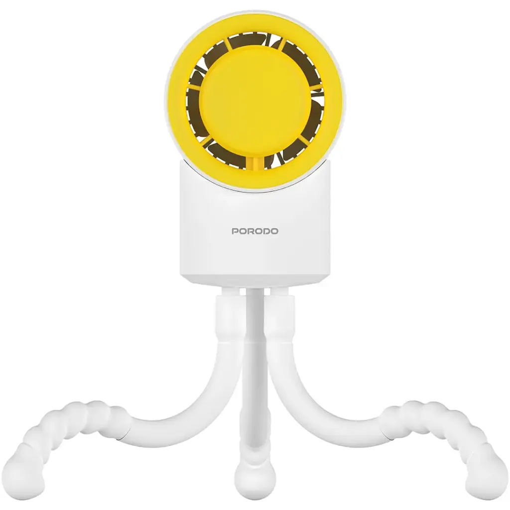 Porodo Lifestyle Coolflex Mini Handheld Fan - White2.webp