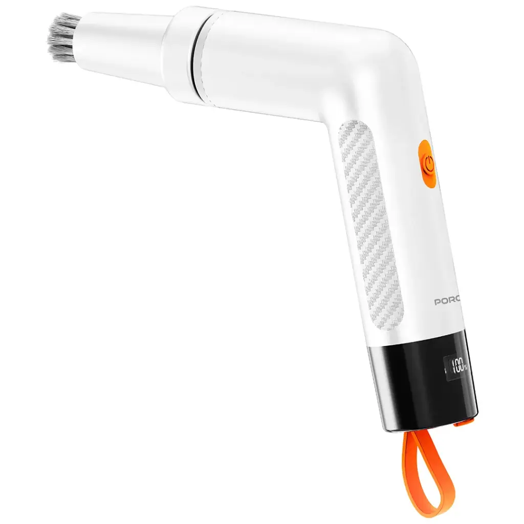 Porodo Lifestyle MiniSpin Electric Cleaning Brush - White1.webp