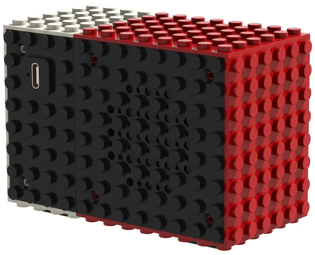 Porodo Soundtec MiniBlock Portable Stereo Speaker - Red3.webp