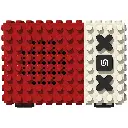 Porodo Soundtec MiniBlock Portable Stereo Speaker - Red2.webp