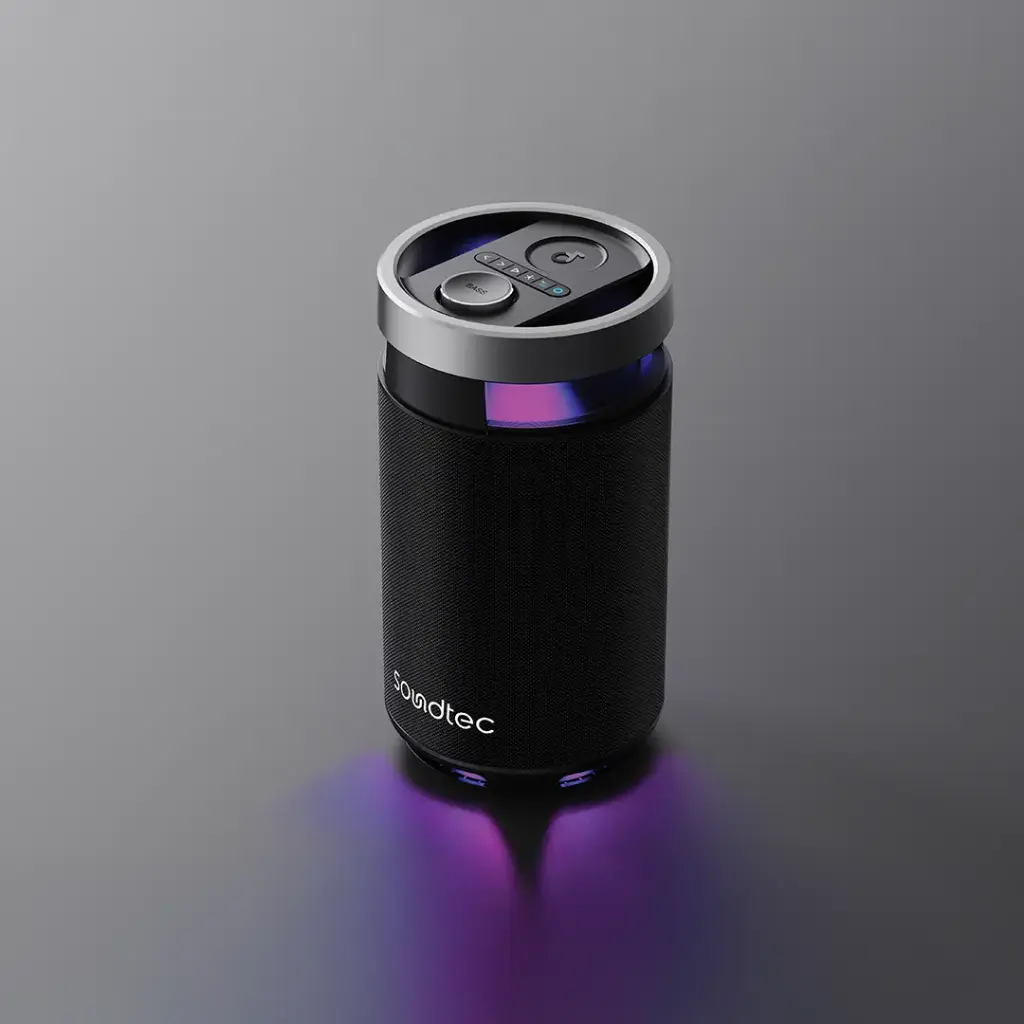 Porodo Soundtec Tiesto Portable Karaoke Speaker - Black.webp