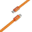 Porodo High-Speed USB-C Braided Cable Charging & Data Transfer - Orange.webp