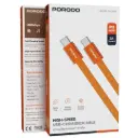 Porodo High-Speed USB-C Braided Cable Charging & Data Transfer - Orange (6).webp