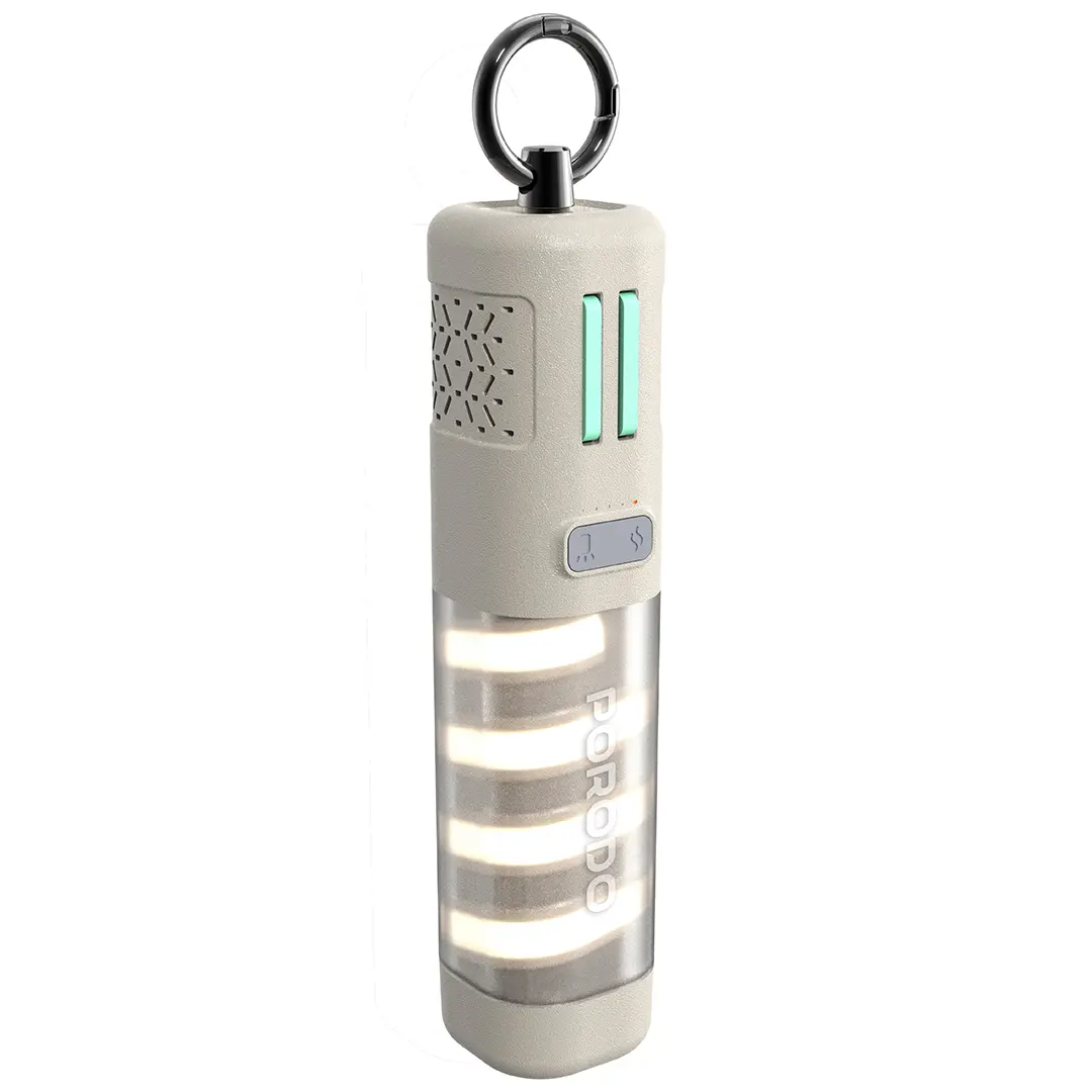Porodo PowerBeam 5000mAh Power Bank with Built-In Flashlight - Khaki5.webp