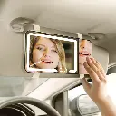 Porodo Lifestyle Shinevibe LED Car Makeup Mirror - Clear.webp