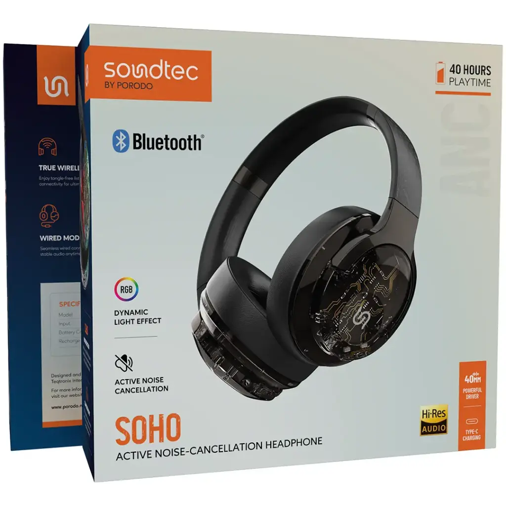 Porodo Soundtec Soho Active Noise Cancellation Headphone6.webp