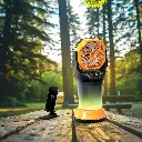 Porodo Fresh Pulse Portable Misting Fan - Orange & Black9.webp