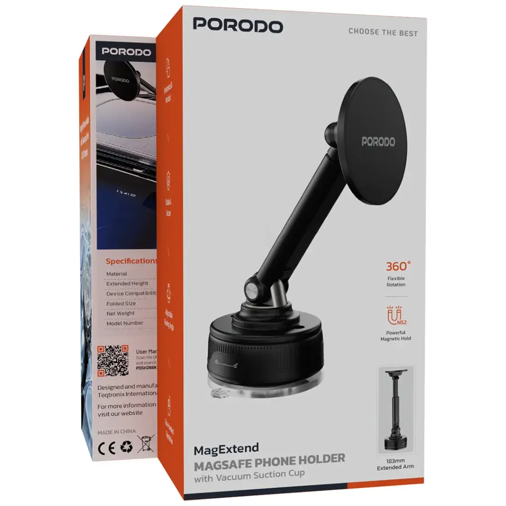 Porodo MagExtend MagSafe Phone Holder - Black45.webp