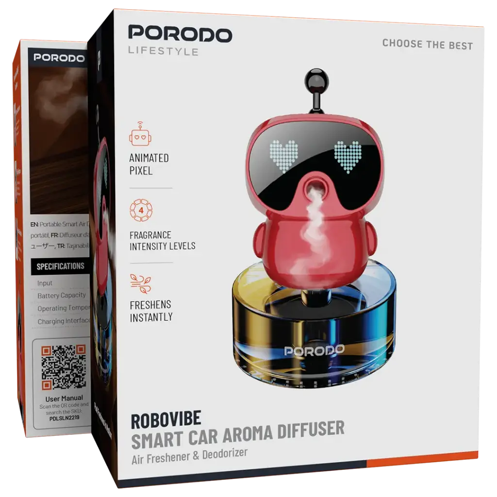 Porodo Lifestyle Robovibe Smart Car Aroma Diffuser2.webp