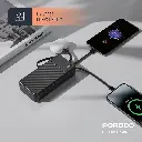 Porodo Piano 20000mAh Power Bank with Integrated Cables - Black8.webp