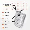 Porodo Petite 20000mAh Power Bank with Integrated Cables & Digital Display - Silver7.webp