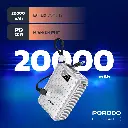 Porodo Petite 20000mAh Power Bank with Integrated Cables & Digital Display - Silver5.webp