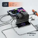 Porodo Lara 80000mAh Power Bank with Integrated Cables & Flashlight - Black4.webp