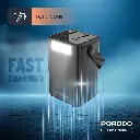 Porodo Lara 80000mAh Power Bank with Integrated Cables & Flashlight - Black5.webp