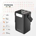 Porodo Lara 80000mAh Power Bank with Integrated Cables & Flashlight - Black9.webp