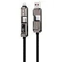Porodo 4-in-1 High-Speed Charging Cable - Grey2.webp