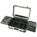 Porodo Lifestyle Travel Makeup Case With Detachable LED Mirror - Black2.webp