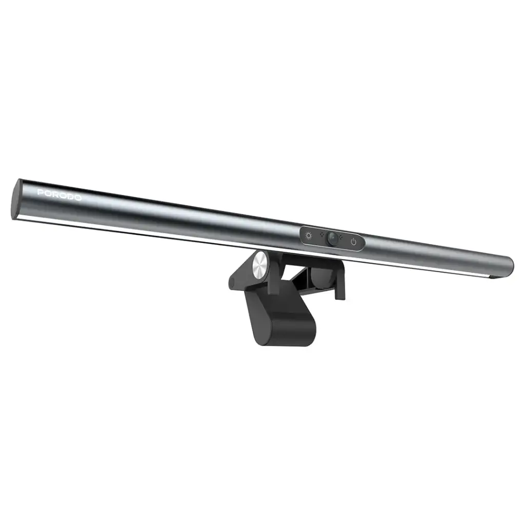 Porodo LumaView Full HD Webcam & Desk Light with Eye-Care LED Technology - Gray2.webp