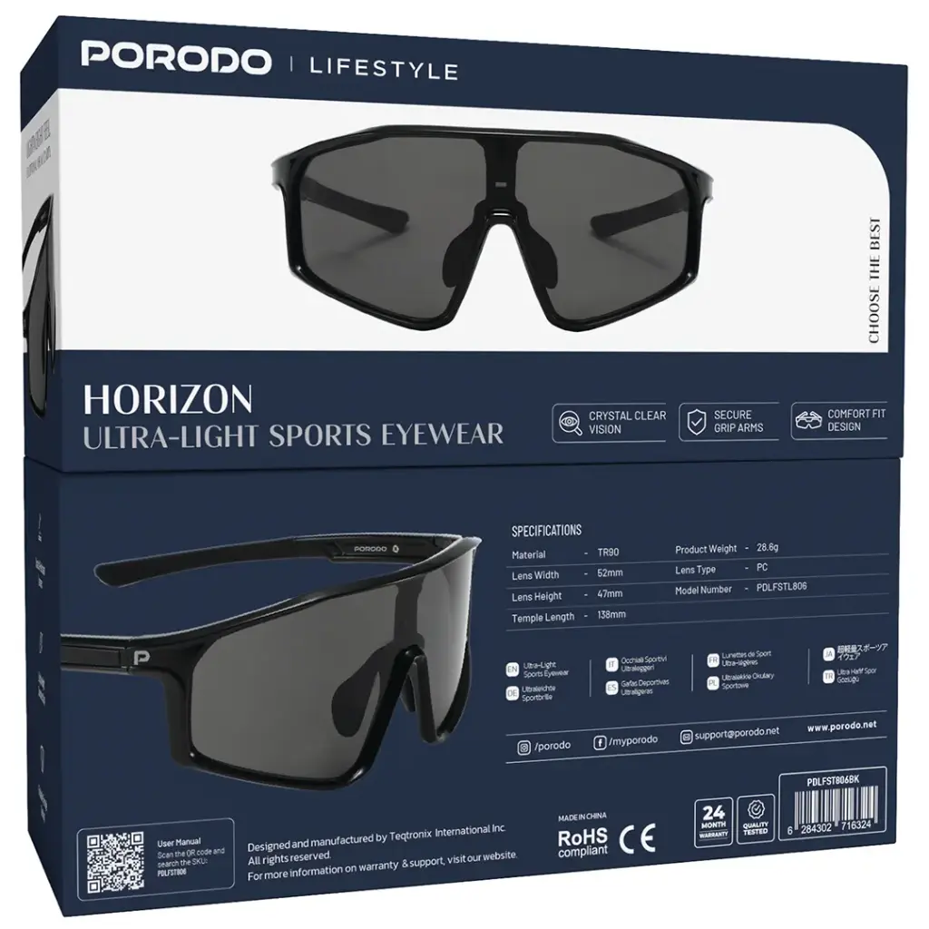 Porodo Lifestyle Horizon Ultra-Light Sports Eyewear6.webp