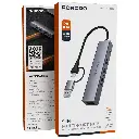Porodo 5-IN-1 Multi-Port Hub PD Charging & 5Gbps Transfer Rate - Gray3.webp