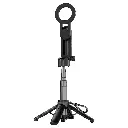 Porodo Quad-Base Selfie Stick with 360° Full Angle Rotation - Black3.webp