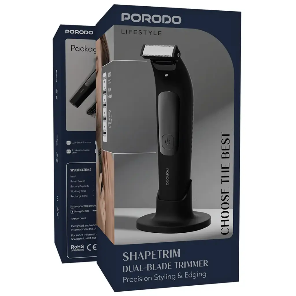 Porodo Lifestyle Shapetrim Dual-Blade Trimmer with Precision Styling & Edging.webp6.webp