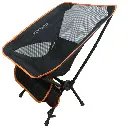 Porodo Lifestyle Mesh Fabric Comfort Camping Chair with Handy Storage Pouch - Black.webp