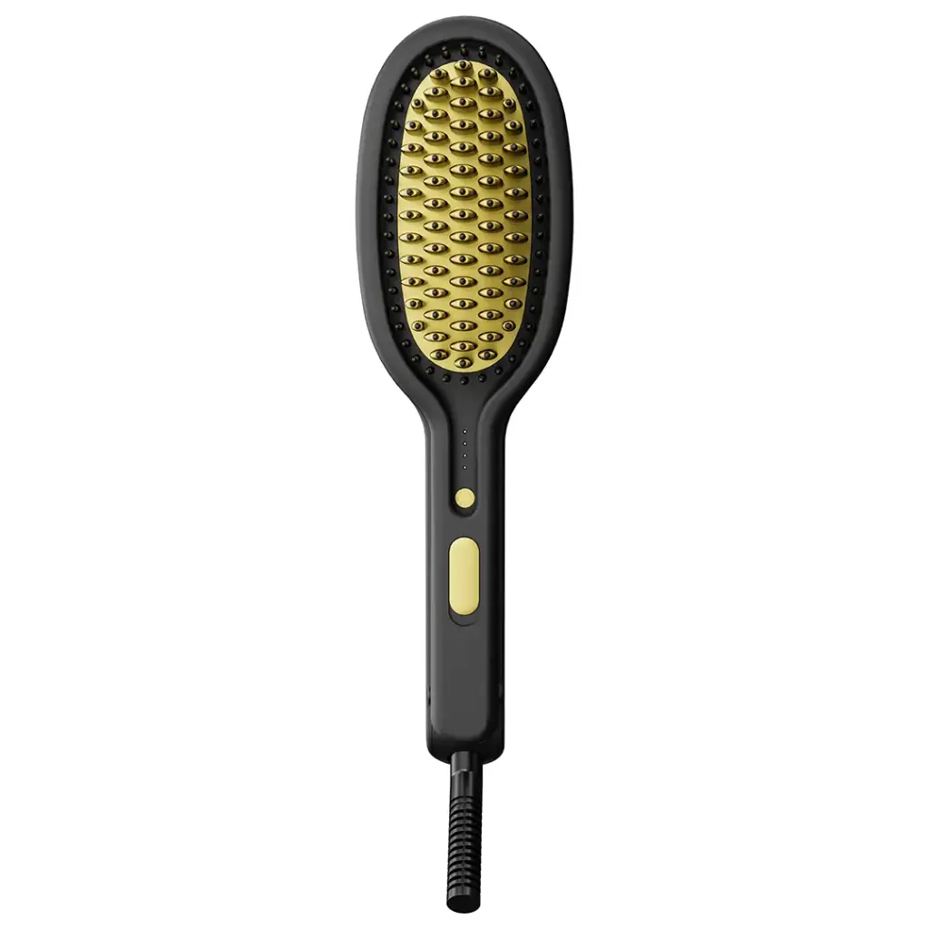 Porodo Ceramic Hair Straightener - Black & Gold1.webp