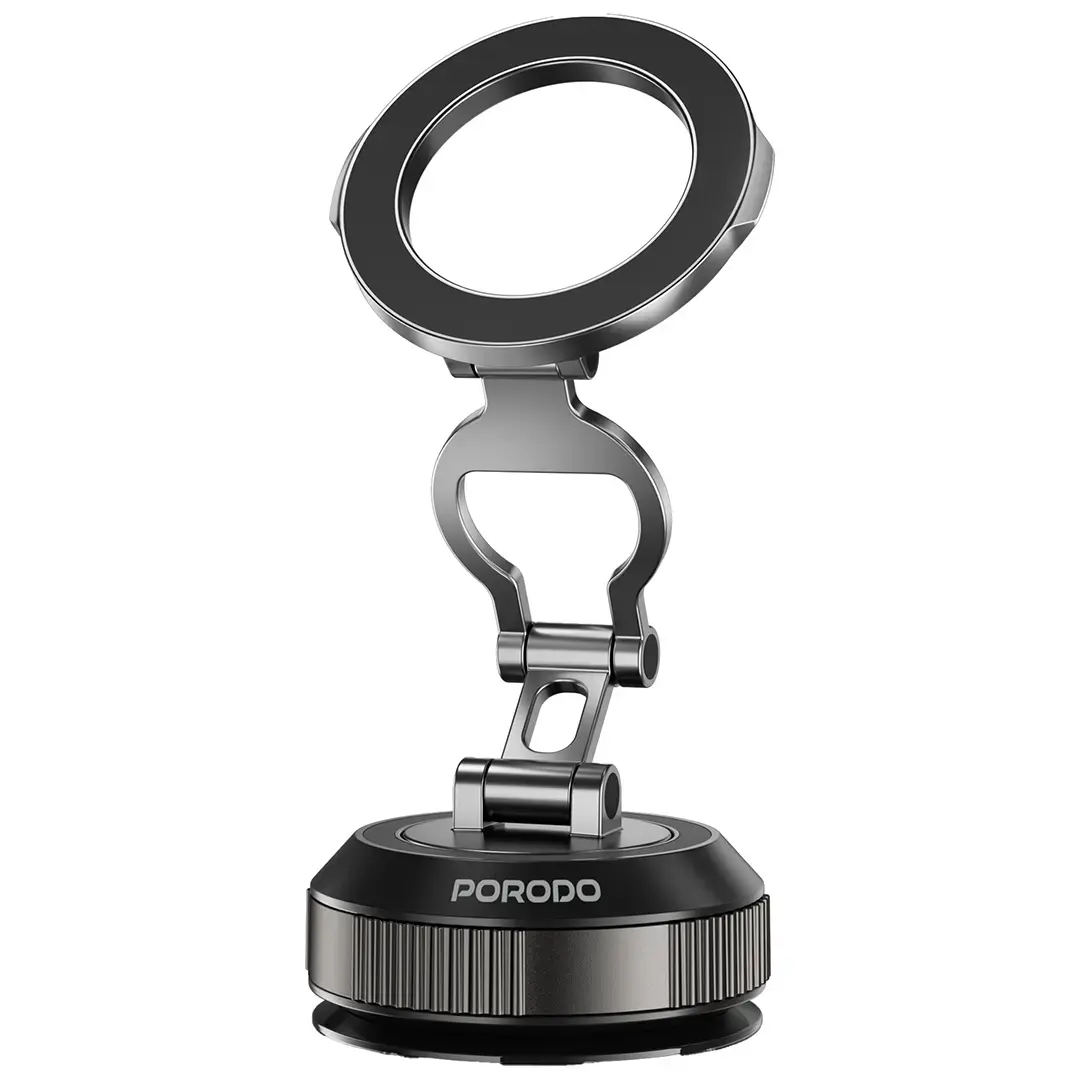 Porodo Vacuum Suction Magnetic Phone Holder - Black3.webp